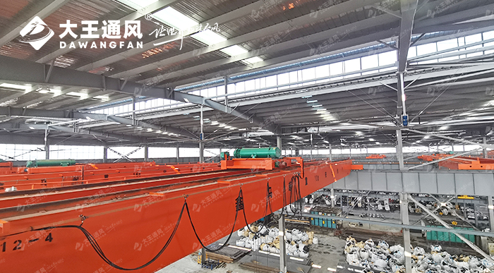 大王通風(fēng)入駐江陰方圓環(huán)鍛法蘭生產(chǎn)工廠